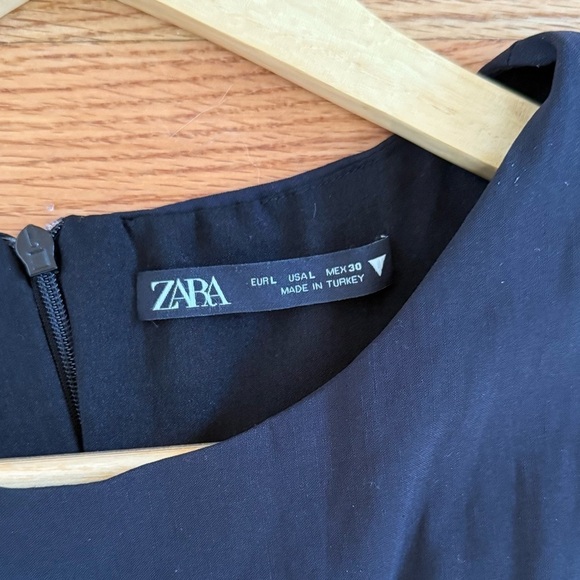 Zara women’s black cut-out dress size L - Picture 2 of 5
